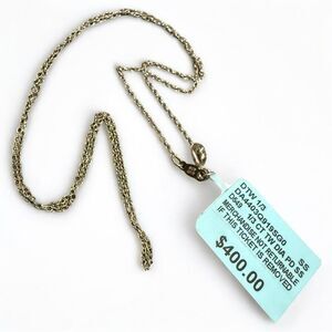 STERLING SILVER 925 CHAIN – $400 TAG – 18” LENGTH